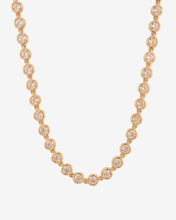 Daisy - Bezel tennis Necklace - Stainless steel