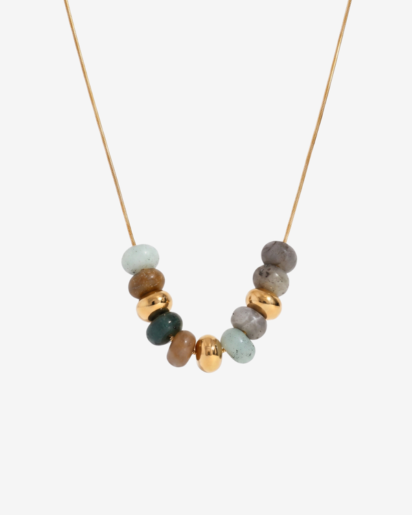 Mia - Dainty bead necklace - Stainless steel