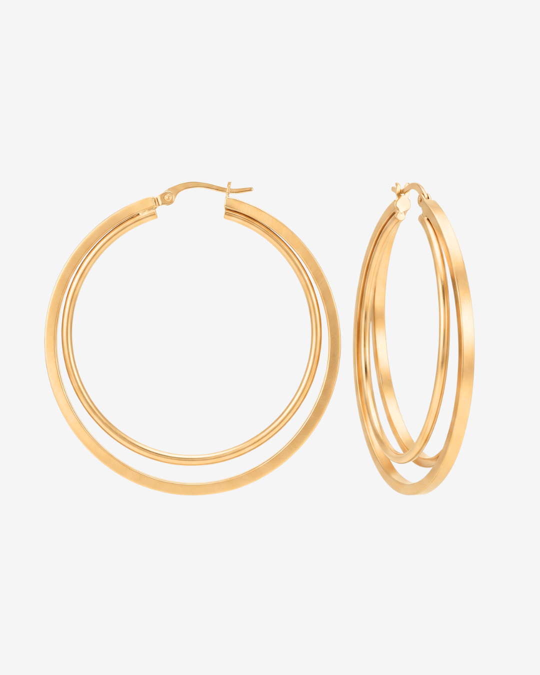 Double hoop earrings