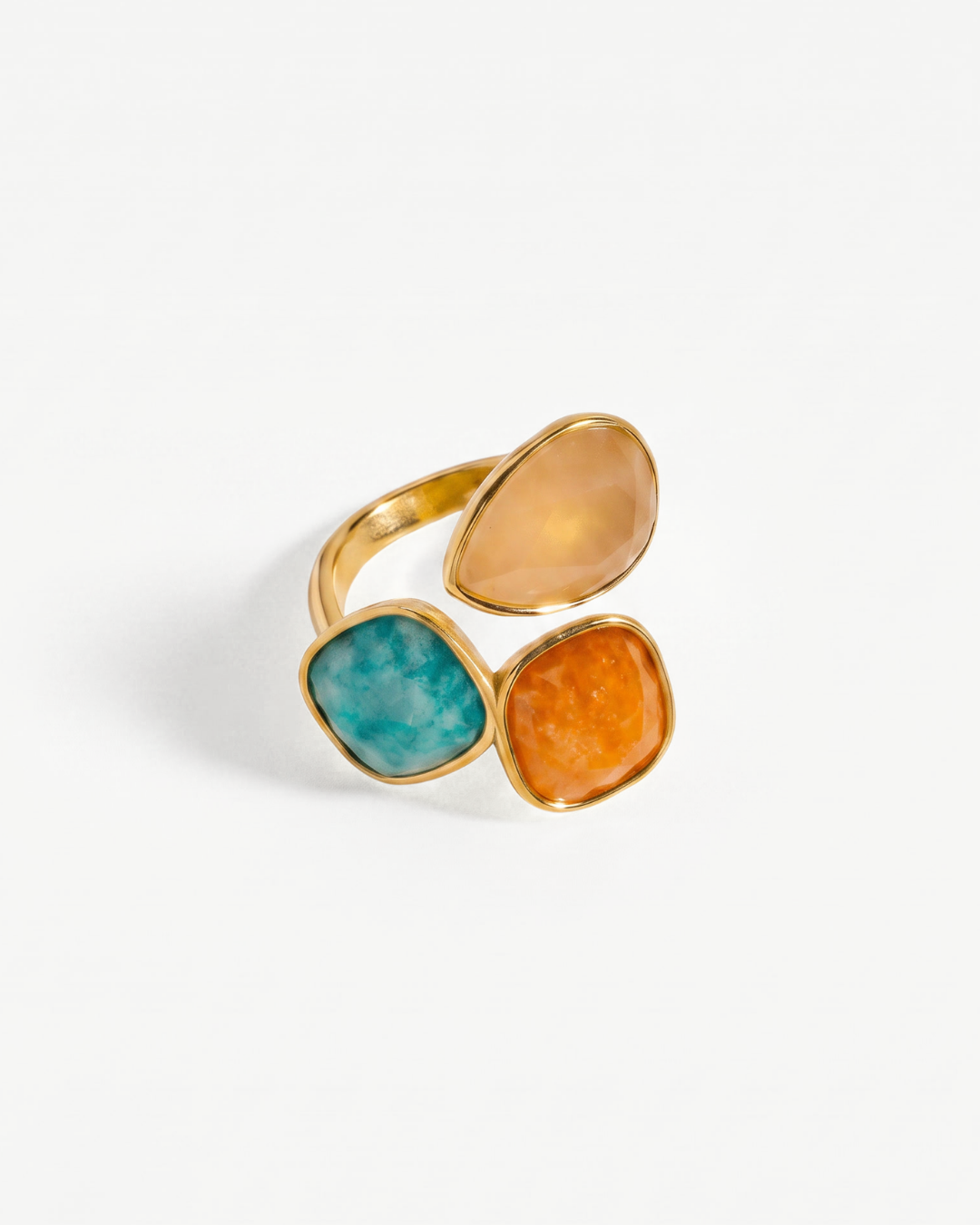 Linde - Three stone ring - Stainless steel