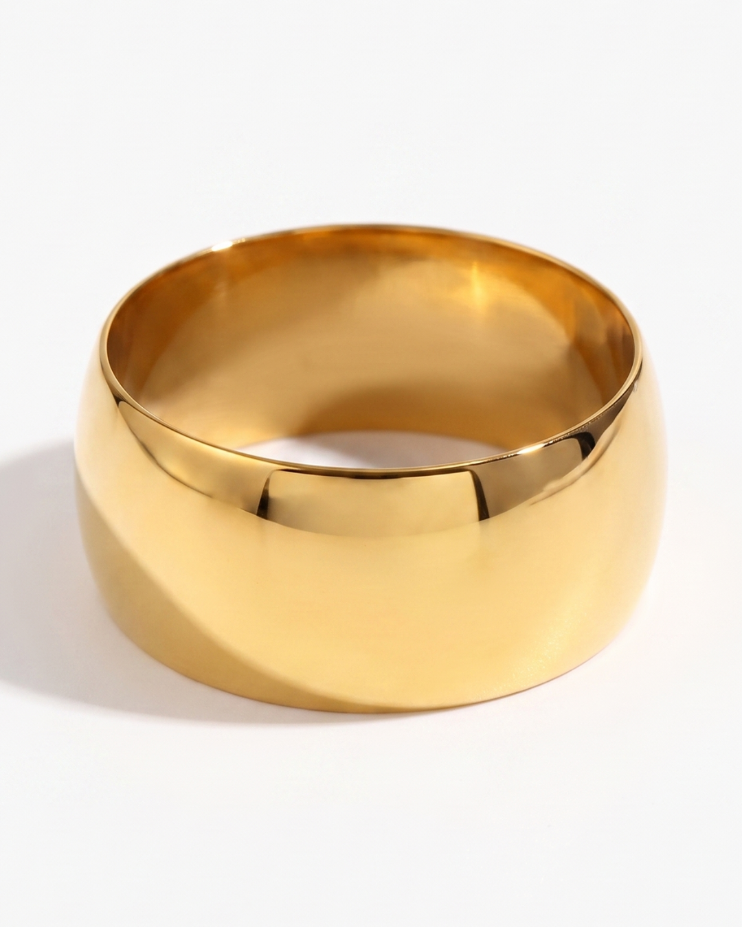 Nile - Chunky dome bangle - Stainless steel