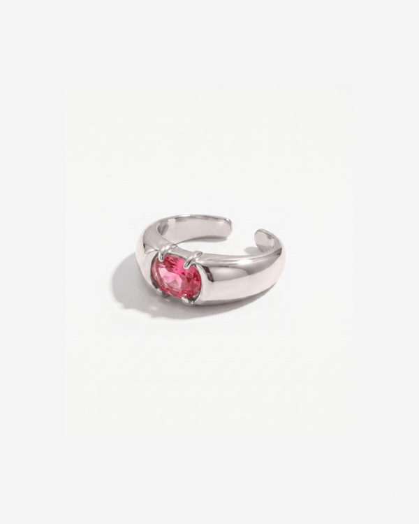 Ada - Stone ring - Stainless steel - Opulaire - WATERPROOF jewelry - Adjustable -