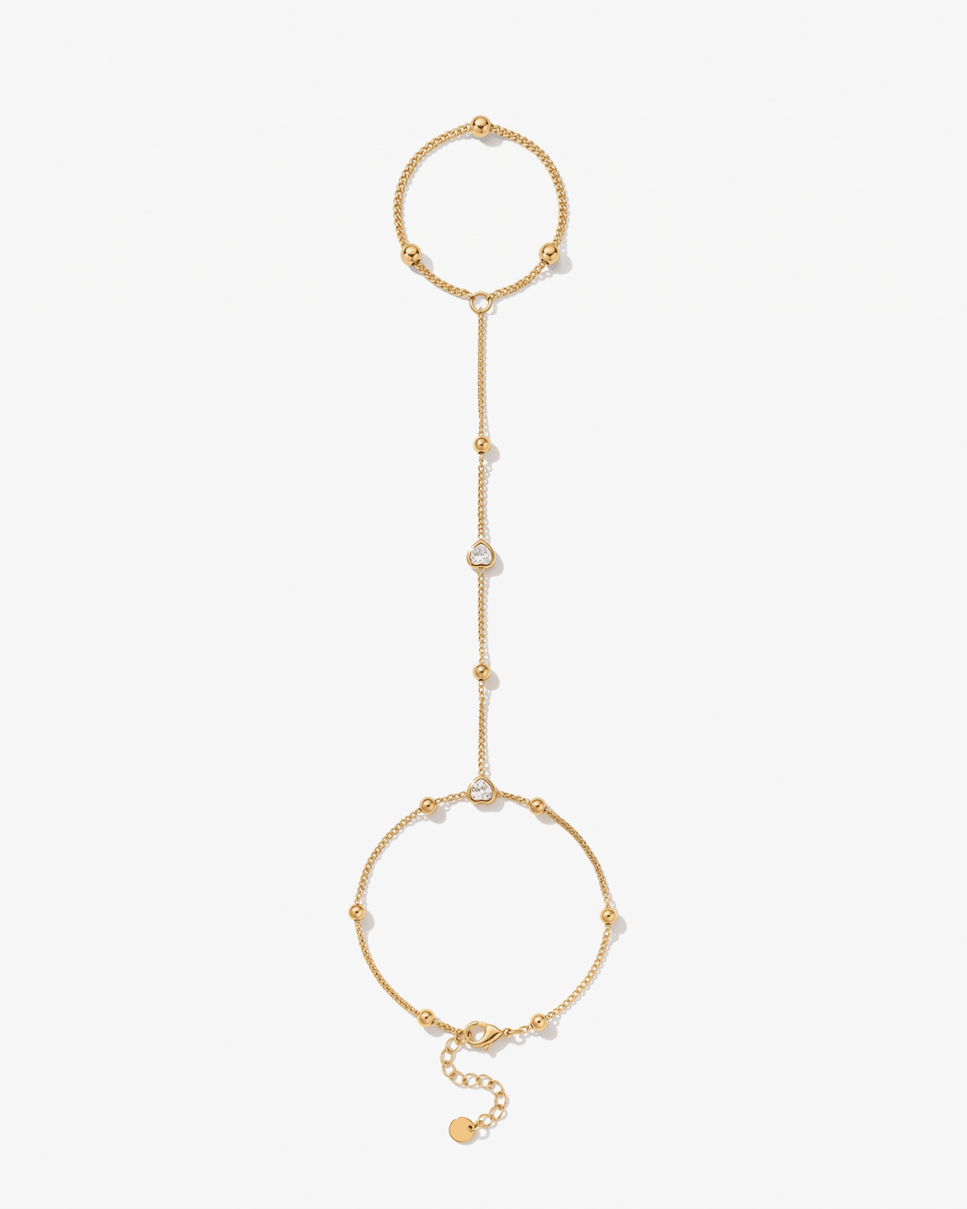 Agnes - Hand chain bracelet - Stainless steel - Opulaire - WATERPROOF jewelry - 