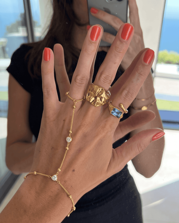 Agnes hand chain - Opulaire - WATERPROOF jewelry - 