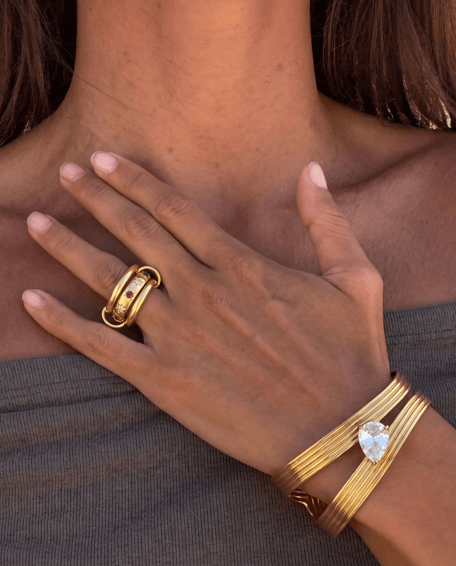 Alia - Cuff bracelet - Stainless steel