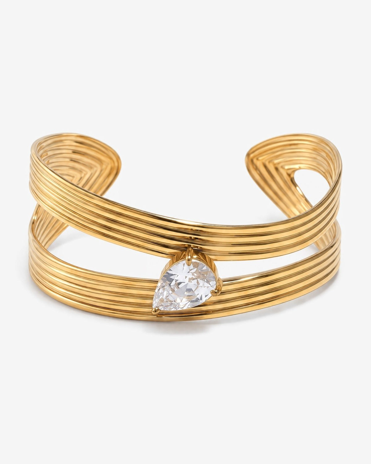 Alia cuff bracelet - Opulaire - WATERPROOF jewelry - 