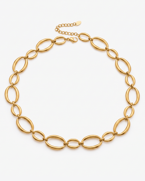 Aluna - Chunky chain necklace - Stainless steel - Opulaire - WATERPROOF jewelry - 