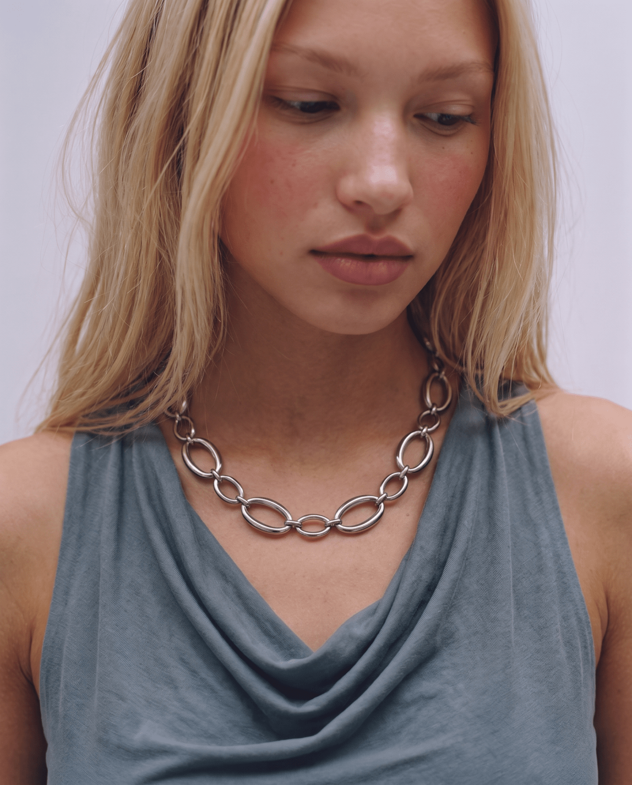 Aluna - Chunky chain necklace - Stainless steel - Opulaire - WATERPROOF jewelry - 