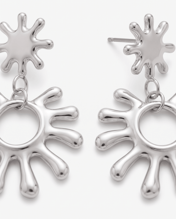 Amina - Drop earrings - Stainless steel - Opulaire - WATERPROOF jewelry - 