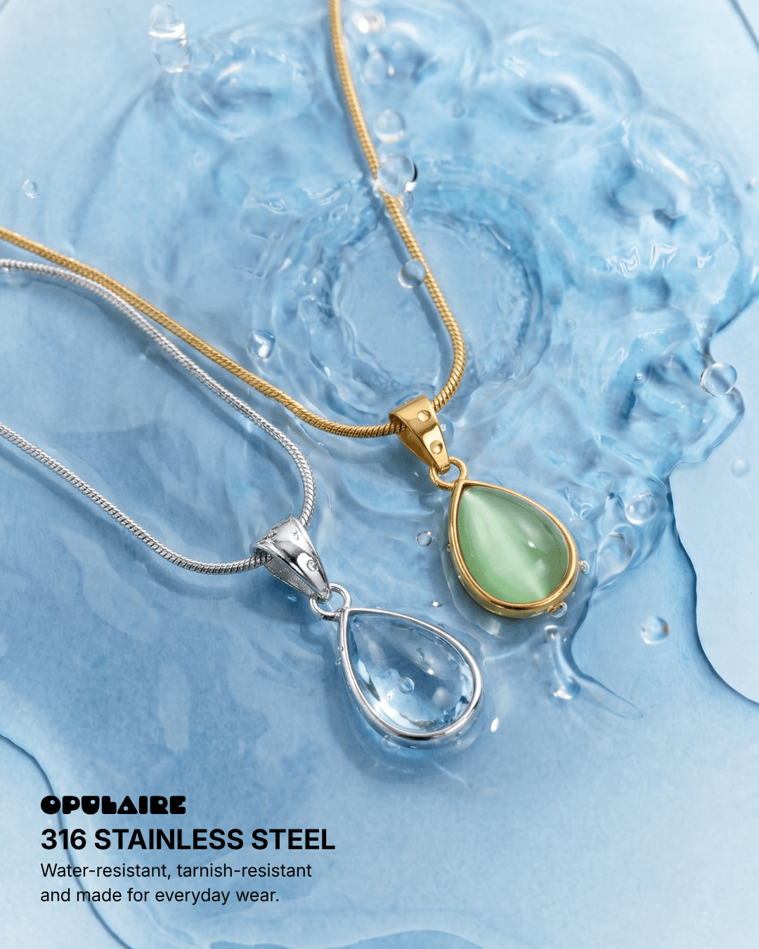 Caia necklace - Opulaire - WATERPROOF jewelry - 