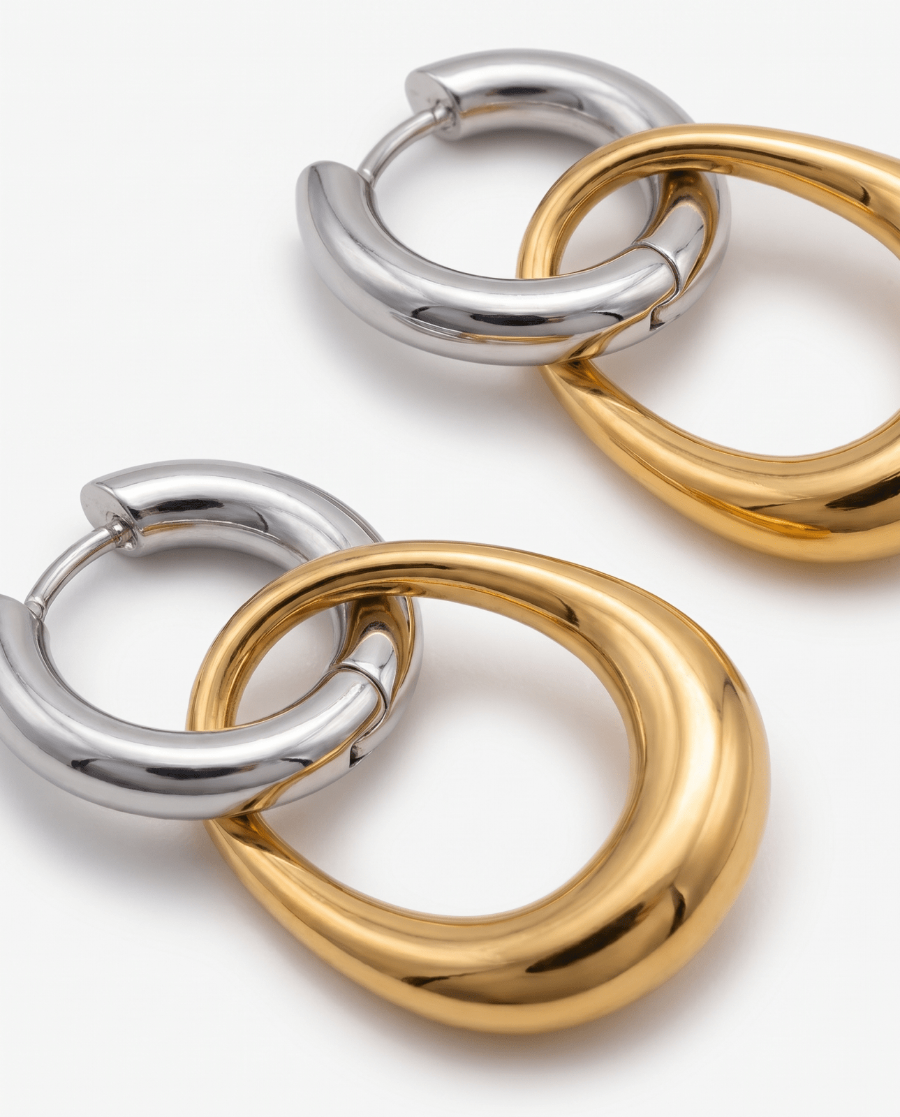 Crotone - Chain link earrings - Stainless steel - Opulaire - WATERPROOF jewelry - 
