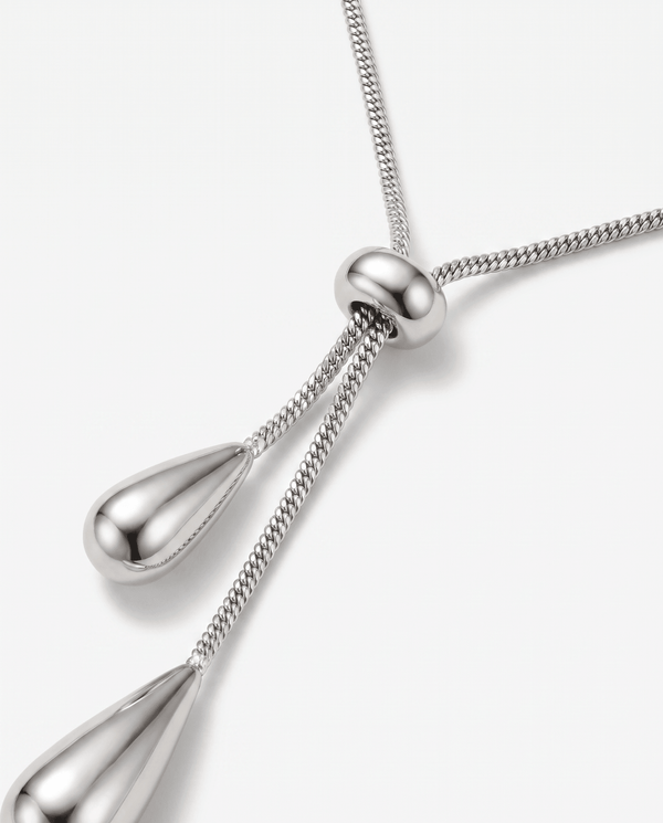 Emy - Adjustable pendant necklace - Stainless steel - Opulaire - WATERPROOF jewelry - 