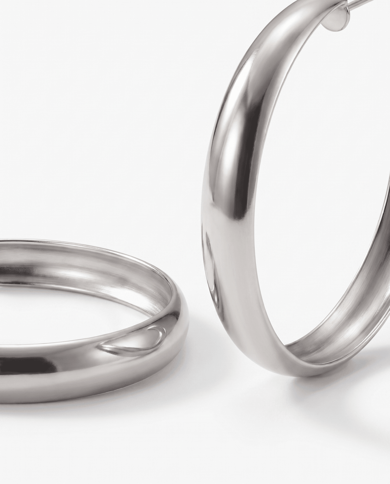 Gianna - Open hoop earrings - Stainless steel - Opulaire - WATERPROOF jewelry - 