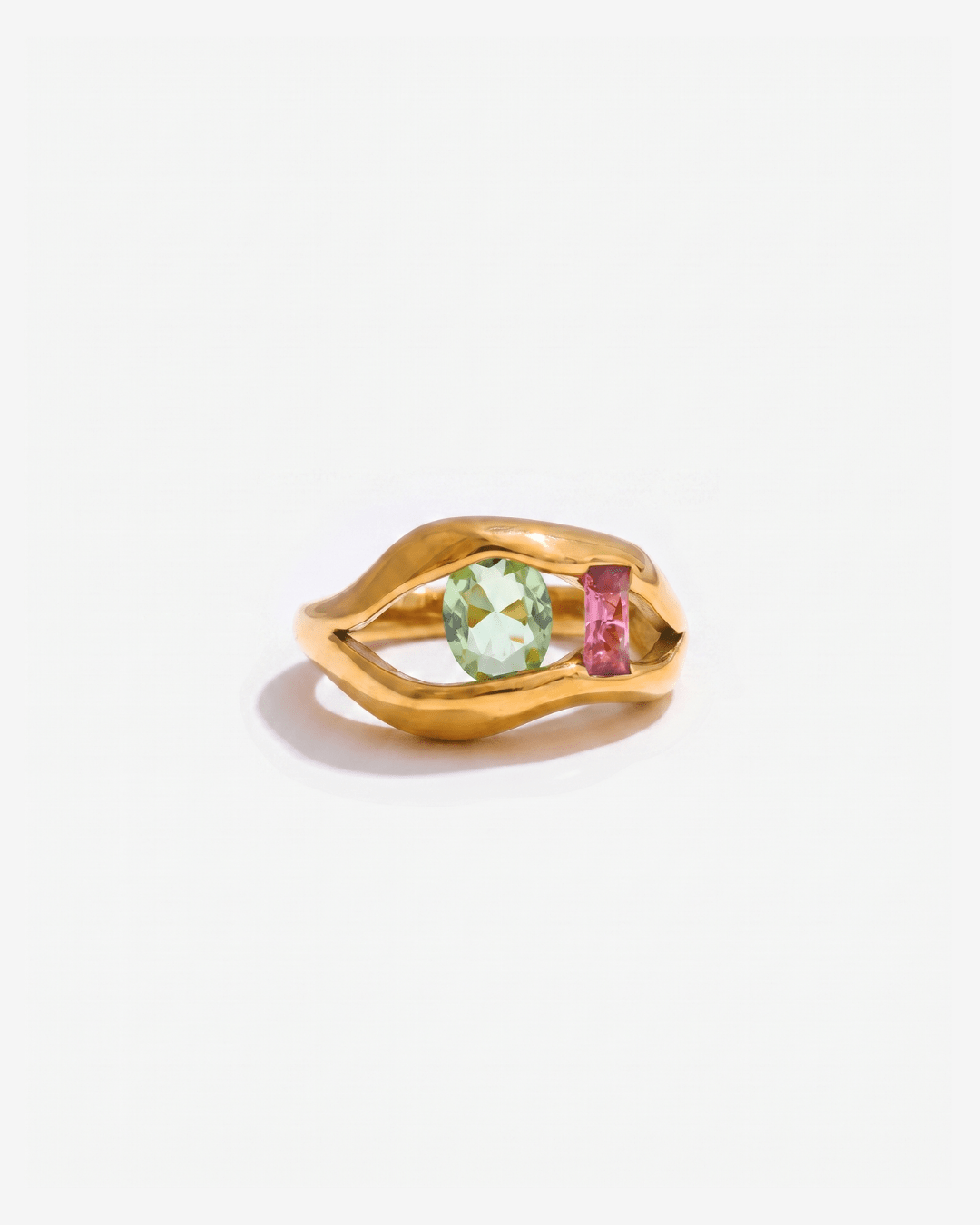 Julep - Toi et moi ring - Stainless steel - Opulaire - WATERPROOF jewelry - EU 52 -