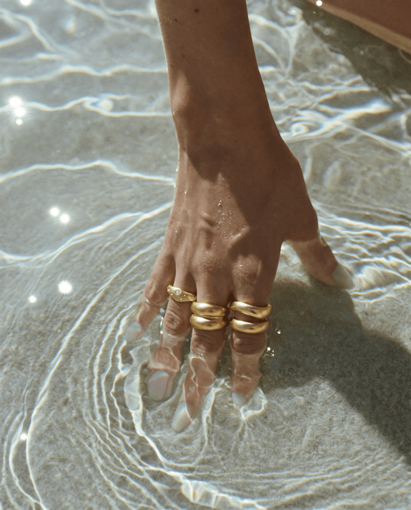 Lexie ring - Opulaire - WATERPROOF jewelry - Gold - Adjustable