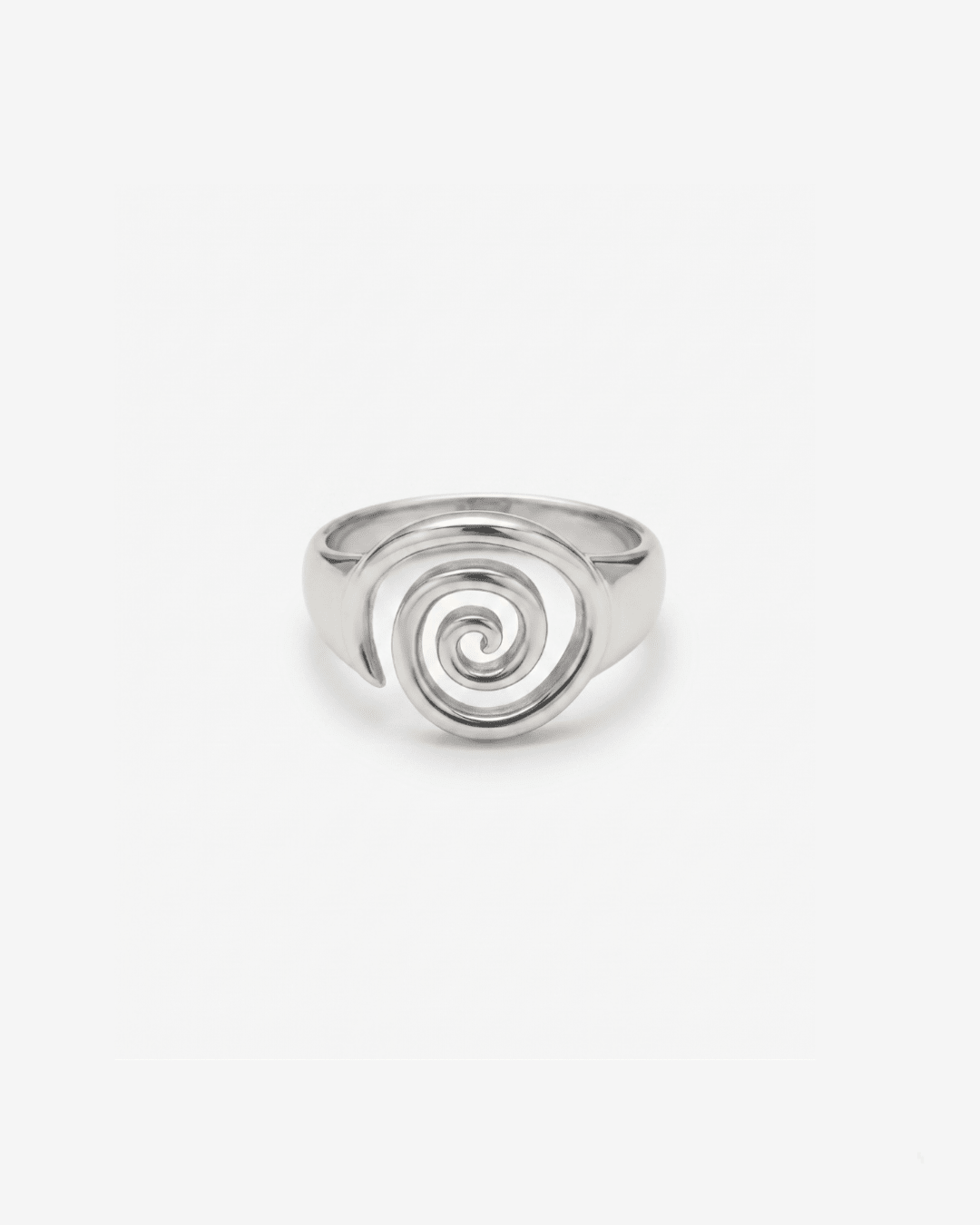 Liah - Twirl signet ring - Stainless steel - Opulaire - WATERPROOF jewelry - EU 52 -