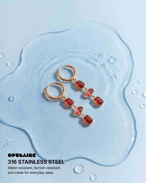 Liora earrings - Opulaire - WATERPROOF jewelry - 