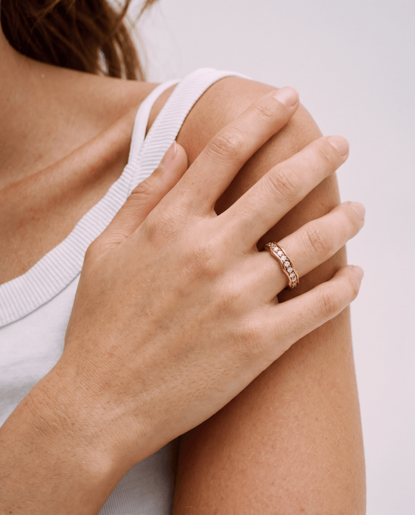 Livia ring - Opulaire - WATERPROOF jewelry - Gold - EU 52
