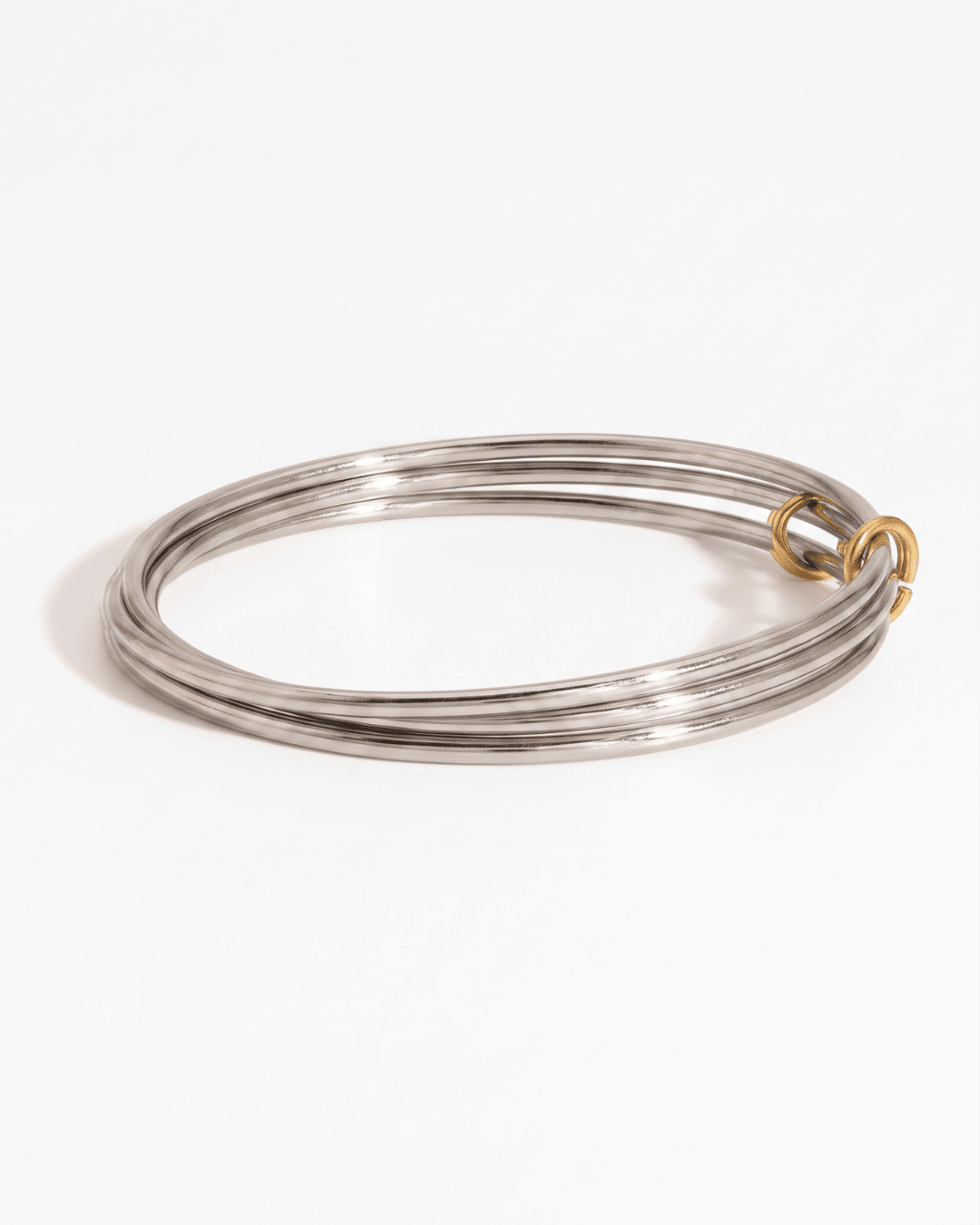 Nella - Stacked bangle bracelet - Stainless steel - Opulaire - WATERPROOF jewelry - 