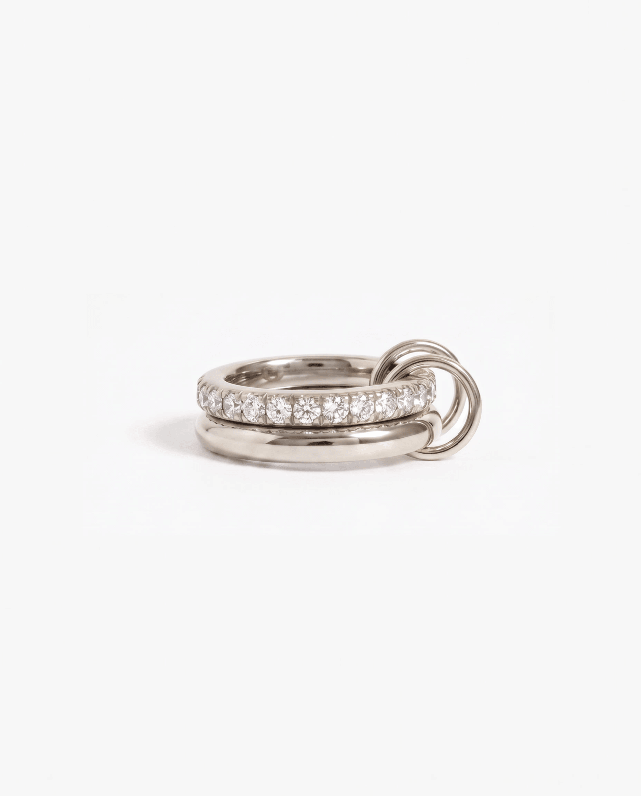 Nella - Stacked stone ring - Stainless steel - Opulaire - WATERPROOF jewelry - EU 54 -
