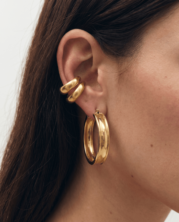 Sage ear cuffs - Opulaire - WATERPROOF jewelry - Gold -