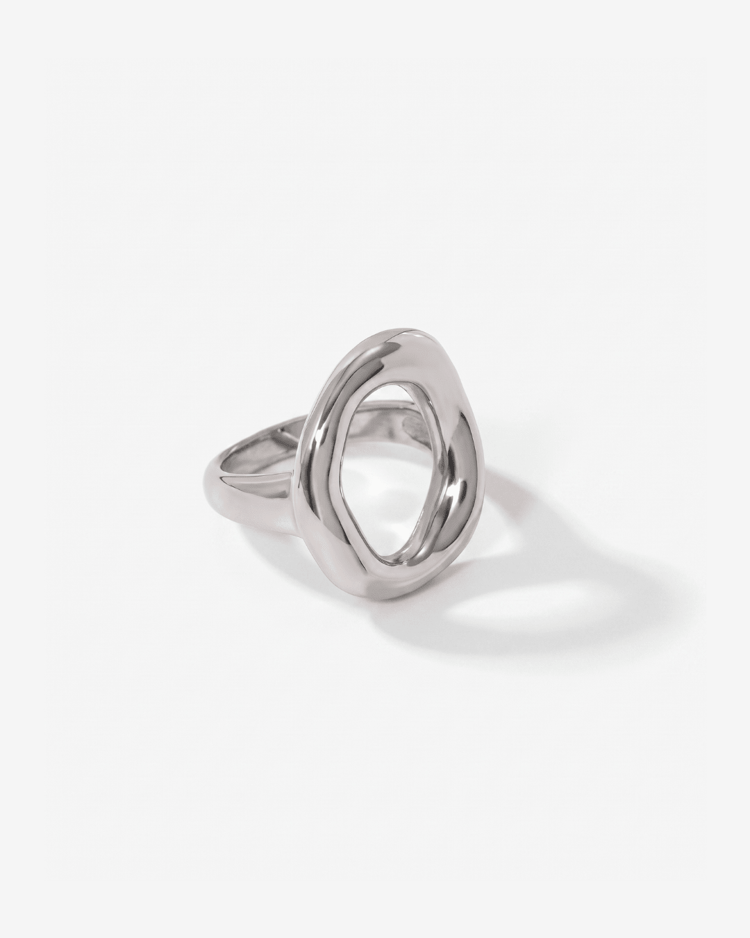 Salerno - Open circle ring - Stainless steel - Opulaire - WATERPROOF jewelry - EU 52 -
