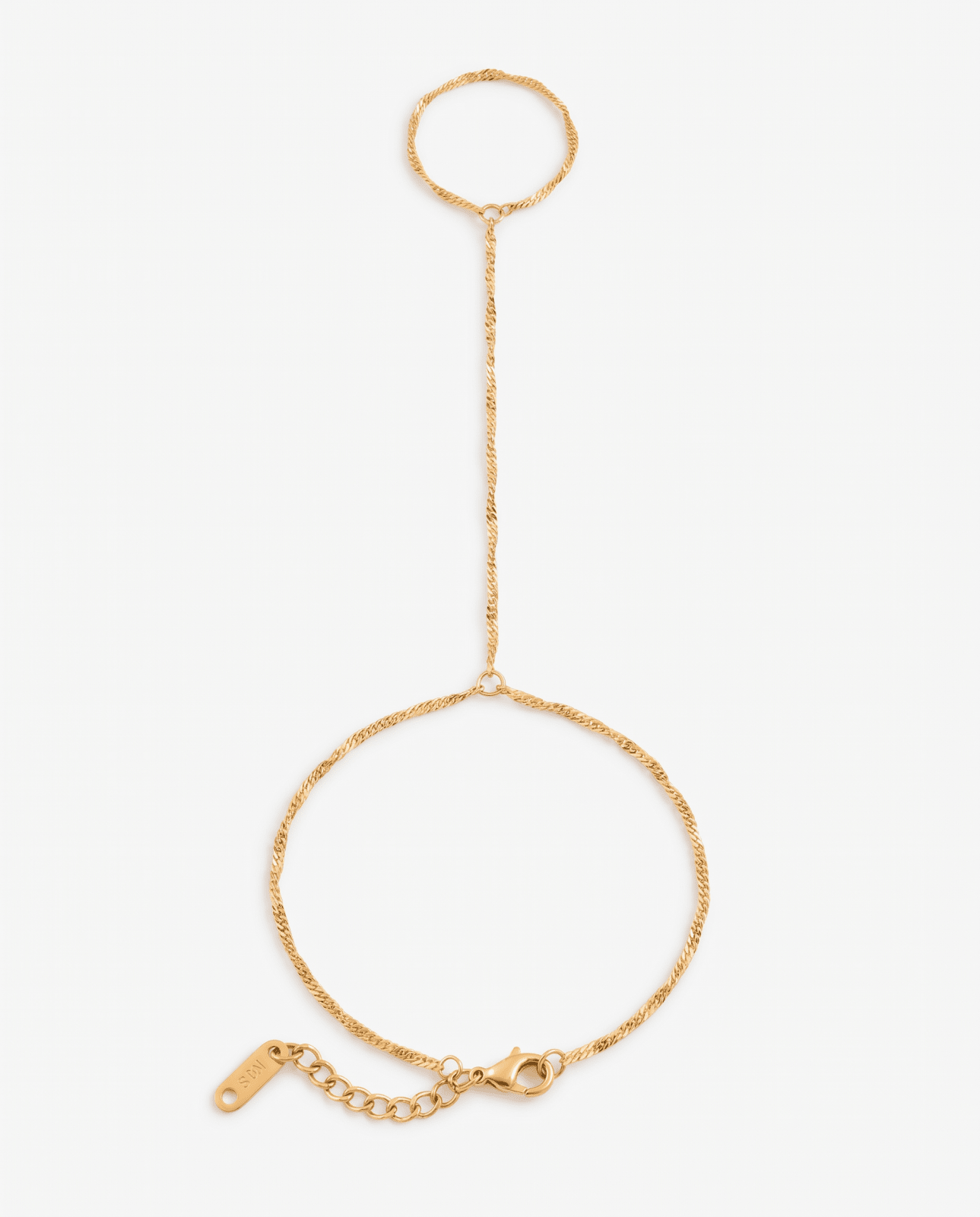 Sem - Dainty hand chain - Stainless steel - Opulaire - WATERPROOF jewelry - 
