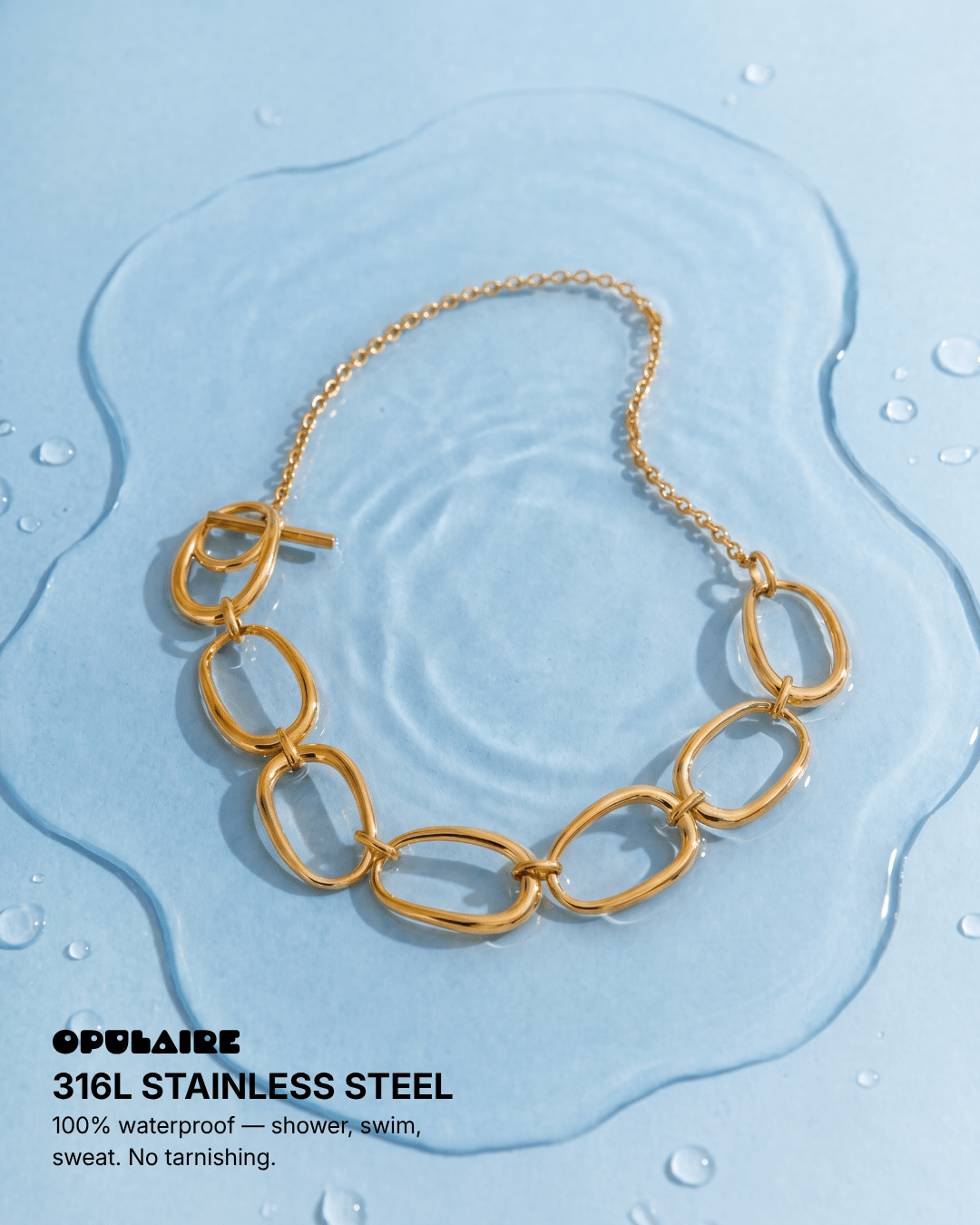 Sisa necklace - Opulaire - WATERPROOF jewelry - 