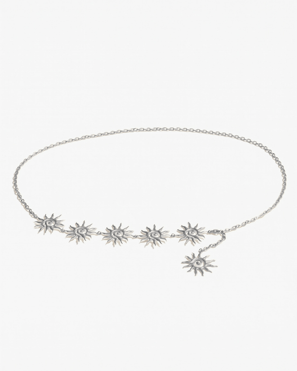 Sunny belly chain - Opulaire - WATERPROOF jewelry - Silver -