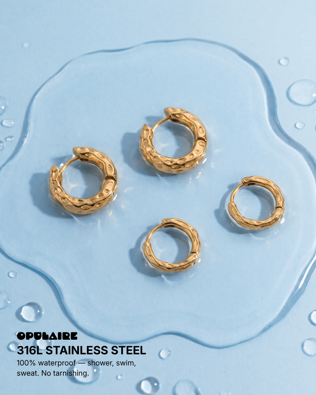 Vera earrings - Opulaire - WATERPROOF jewelry - 