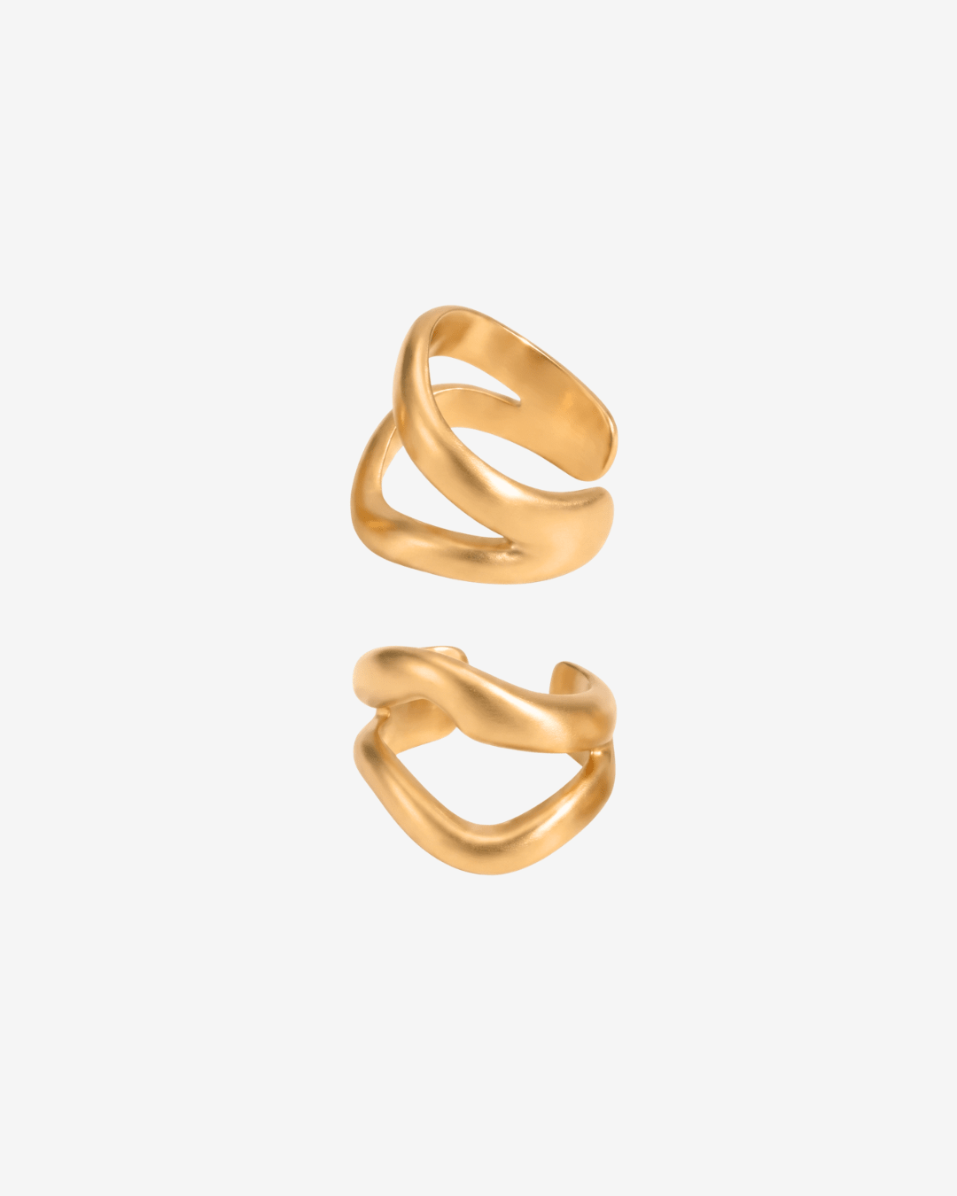 Ziya ear cuffs - Opulaire - WATERPROOF jewelry - Gold -